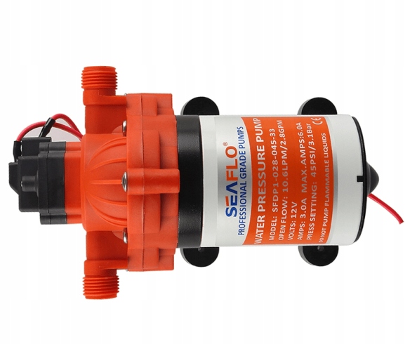 POMPA SEAFLO CIŚNIENIOWA 11.6l/min SAMOZASYSAJĄCA KAMPERA JACHTU ŁÓDKI Marka Seaflo