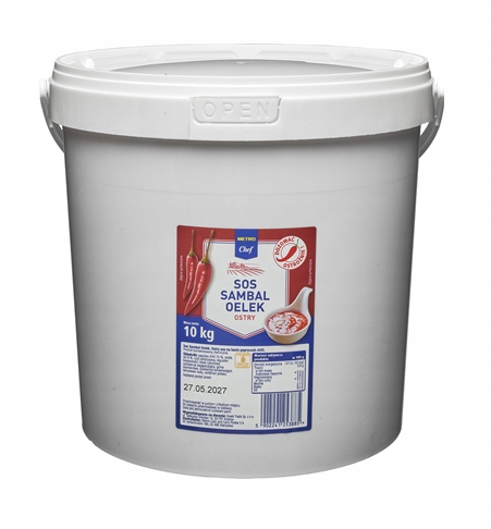 Metro Chef Omáčka Sambal Oelek ostrá 10 kg