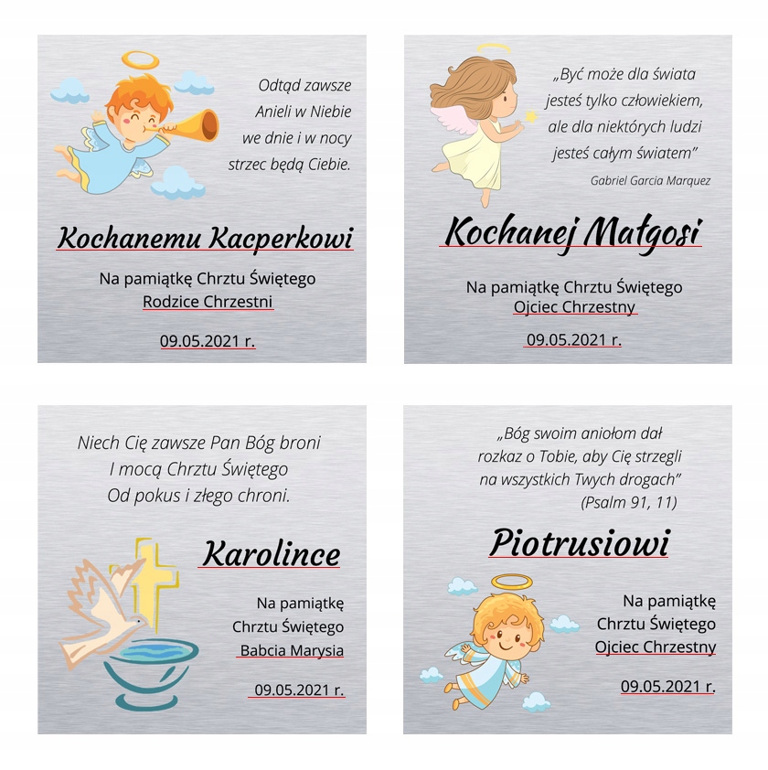 

Grawer tabliczka metalowa Z Twoją Własną Treścią