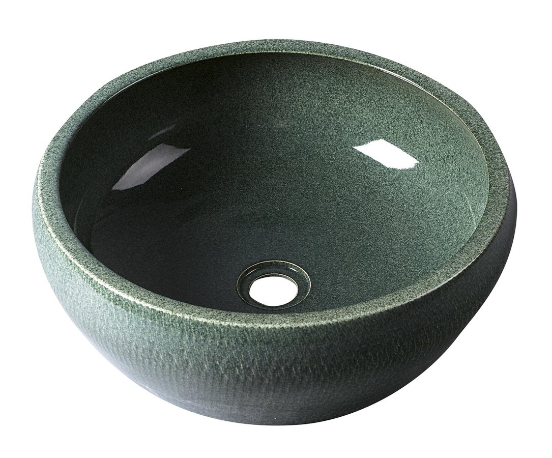 Sapho Priori umywalka ceramiczna 42cm zielona PI013