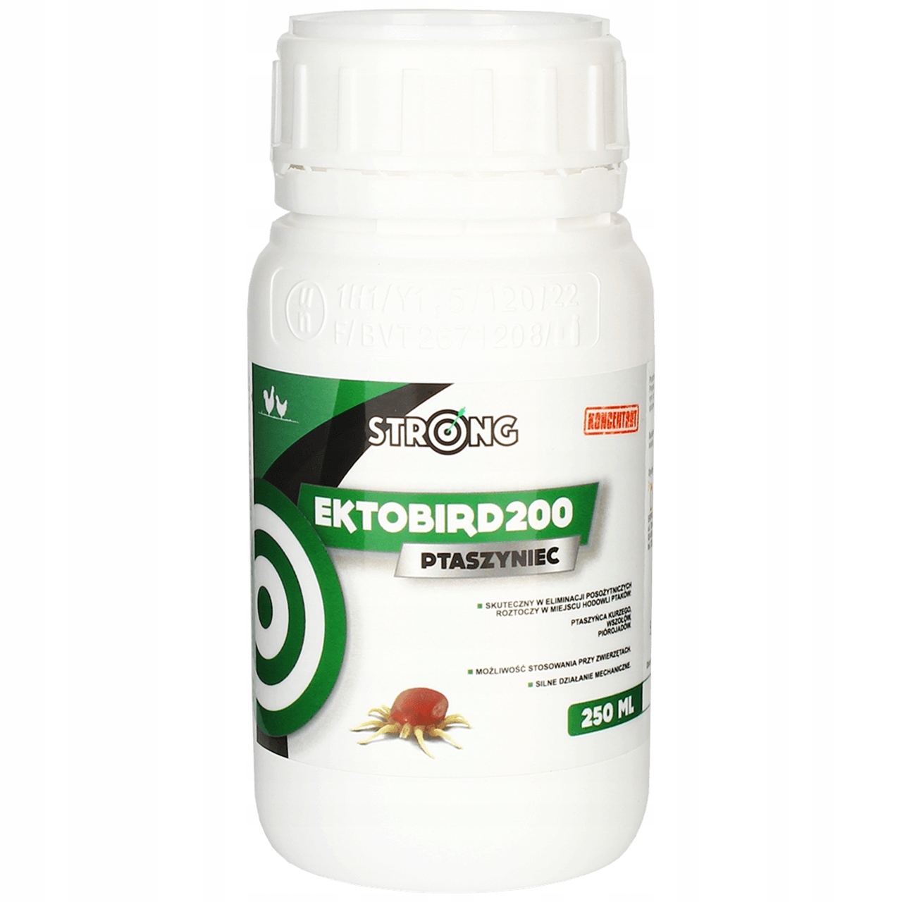 ŚRODEK OPRYSK NA PTASZYŃCA KURZEGO WSZOŁY PIÓROJADY EKTOBIRD STRONG 250 ML