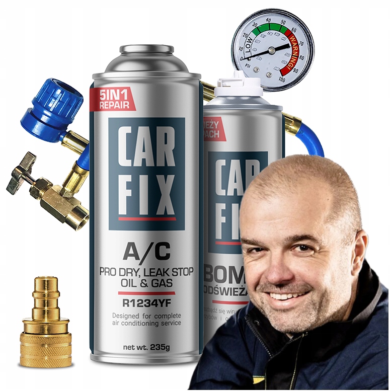 Carfix 5v1 Faktor Pro Klimatizaci R1234YF Kabel Adaptér Bomba