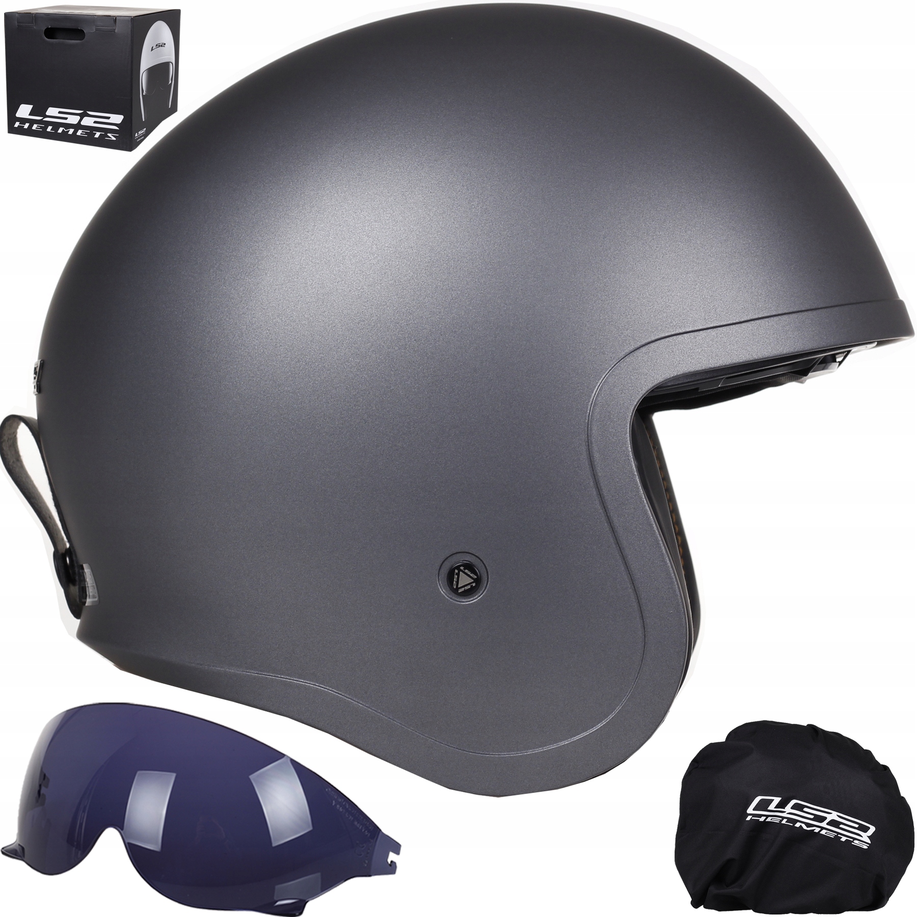 

Kask Otwarty LS2 Spitfire OF599 Titan Matt Chopper