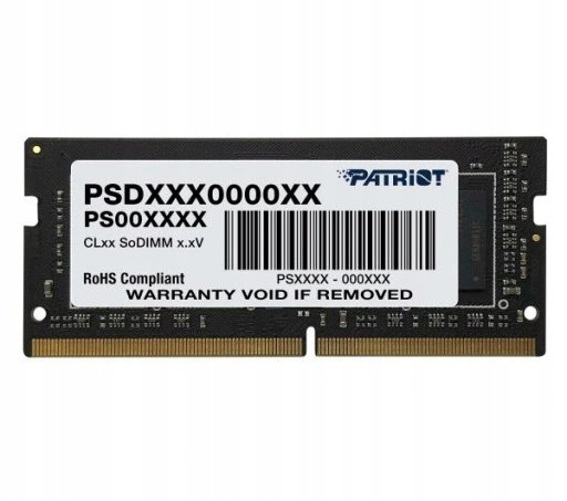 Pamięć Ram Patriot Signature 16GB DDR4 Sodimm 2666MHz CL19 (PSD416G266681S)