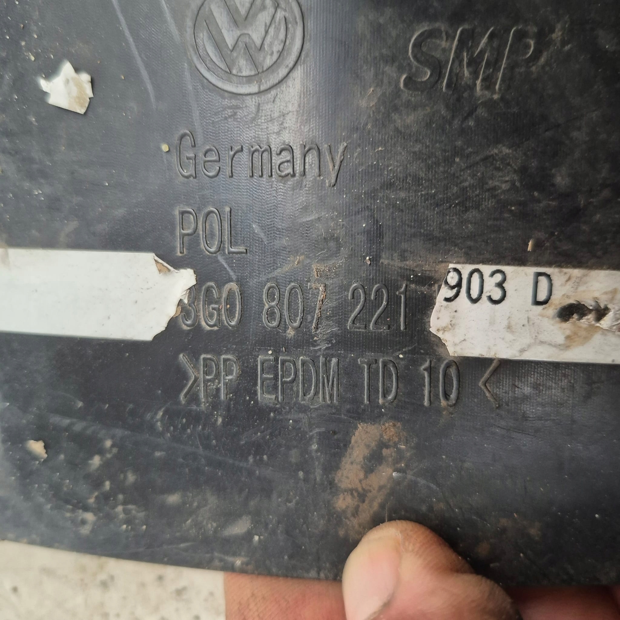 VW PASSAT B8 GTE 14-19 cover cover below bumper