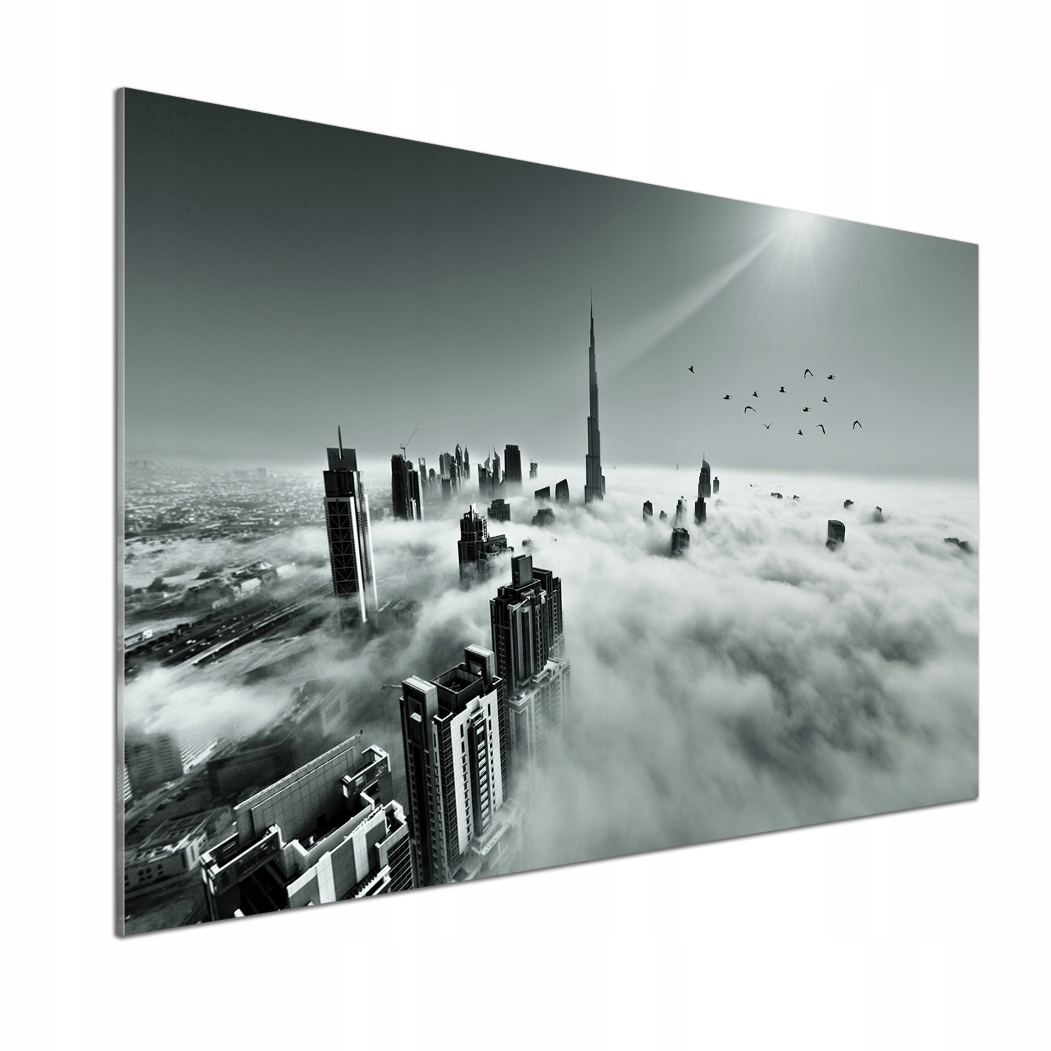 Panel do kuchyne Hmla nad Dubajom 100 x 70 cm Lepidlo