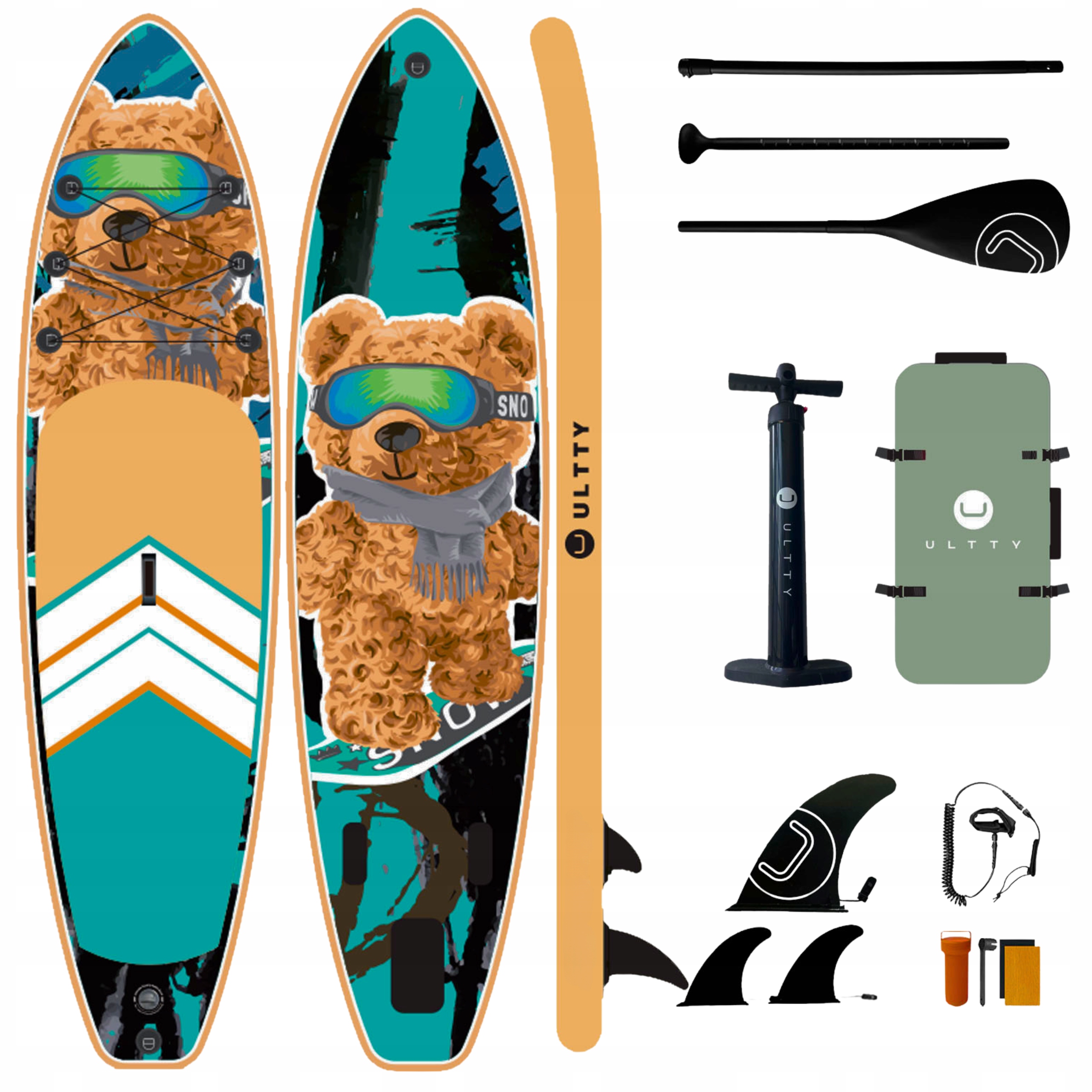 Sup deska pro plavání Nafukovací 320 cm Stand Up Sada pádel Příslušenství