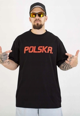 Tričko Prosto Oversize Polsko černé