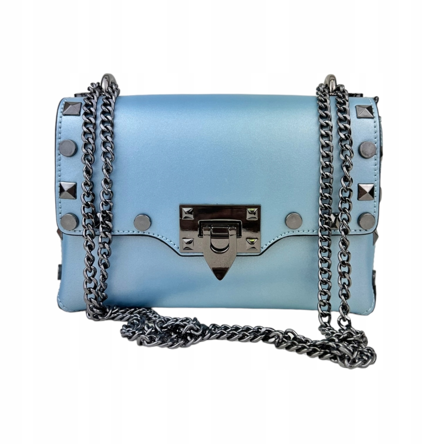 Dámská kabelka z přírodní kůže Prima-M Modrá