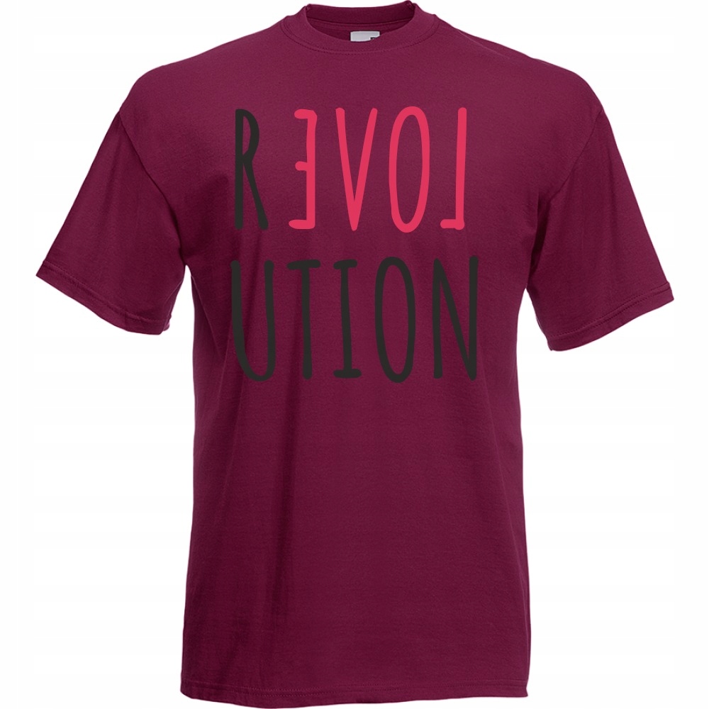 

Koszulka rewolucja revolution love XL burgund