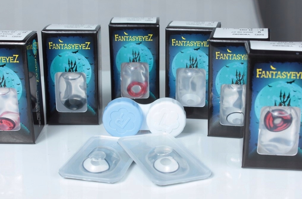 ROCZNE MANSON BIAŁO-CZARNE SOCZEWKI SZKŁA 0,0 NA HALLOWEEN 100%KRYJĄCE PARA Kod producenta 5905215718588