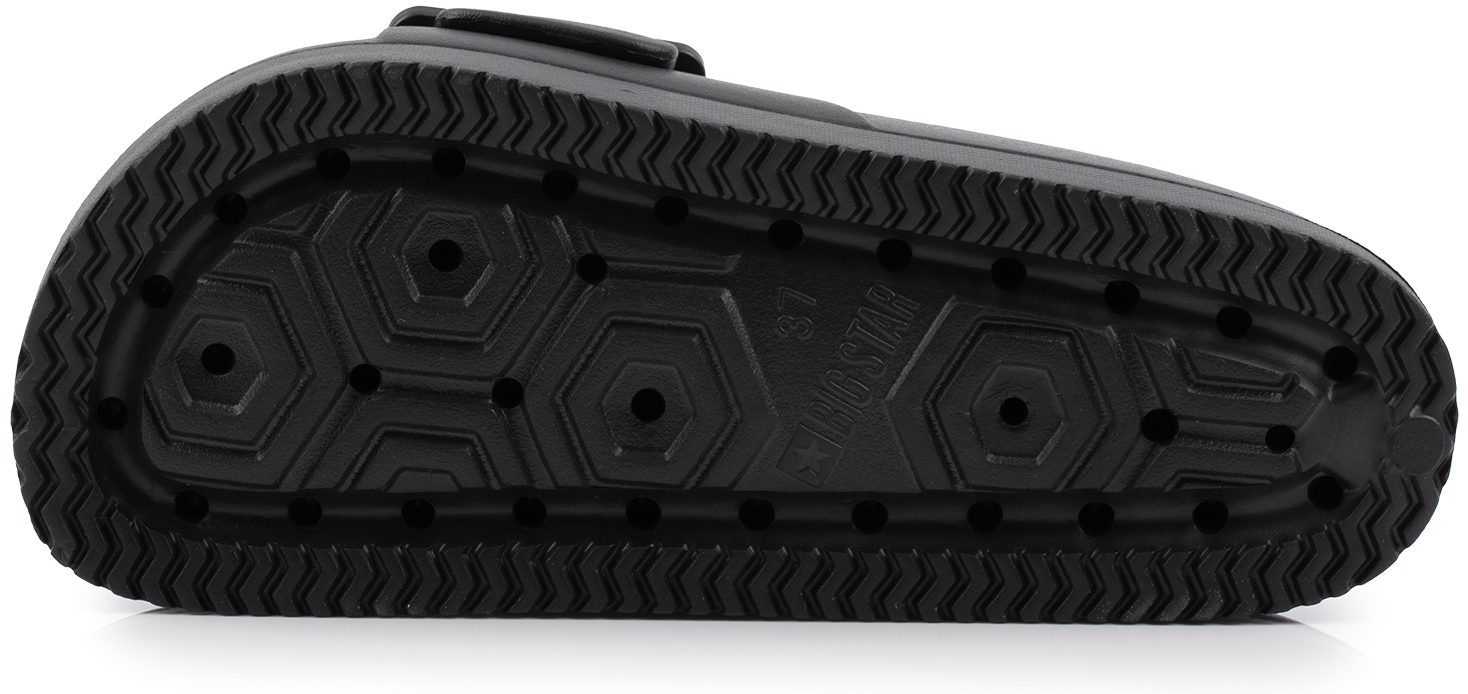 BIG STAR DAMSKIE KLAPKI SPORTOWE NA PLATFORMIE SPORTOWE NA BASEN PLAŻĘ r 38 Kolor czarny