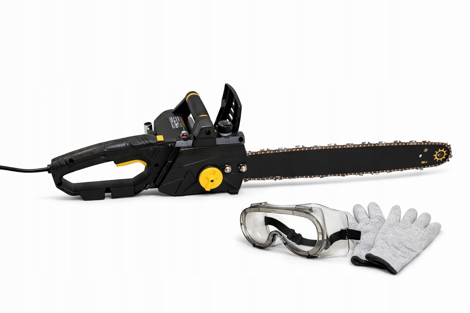 Elektrická řetězová pila 1230 W síťová 40 cm Vodící Lišta na strom