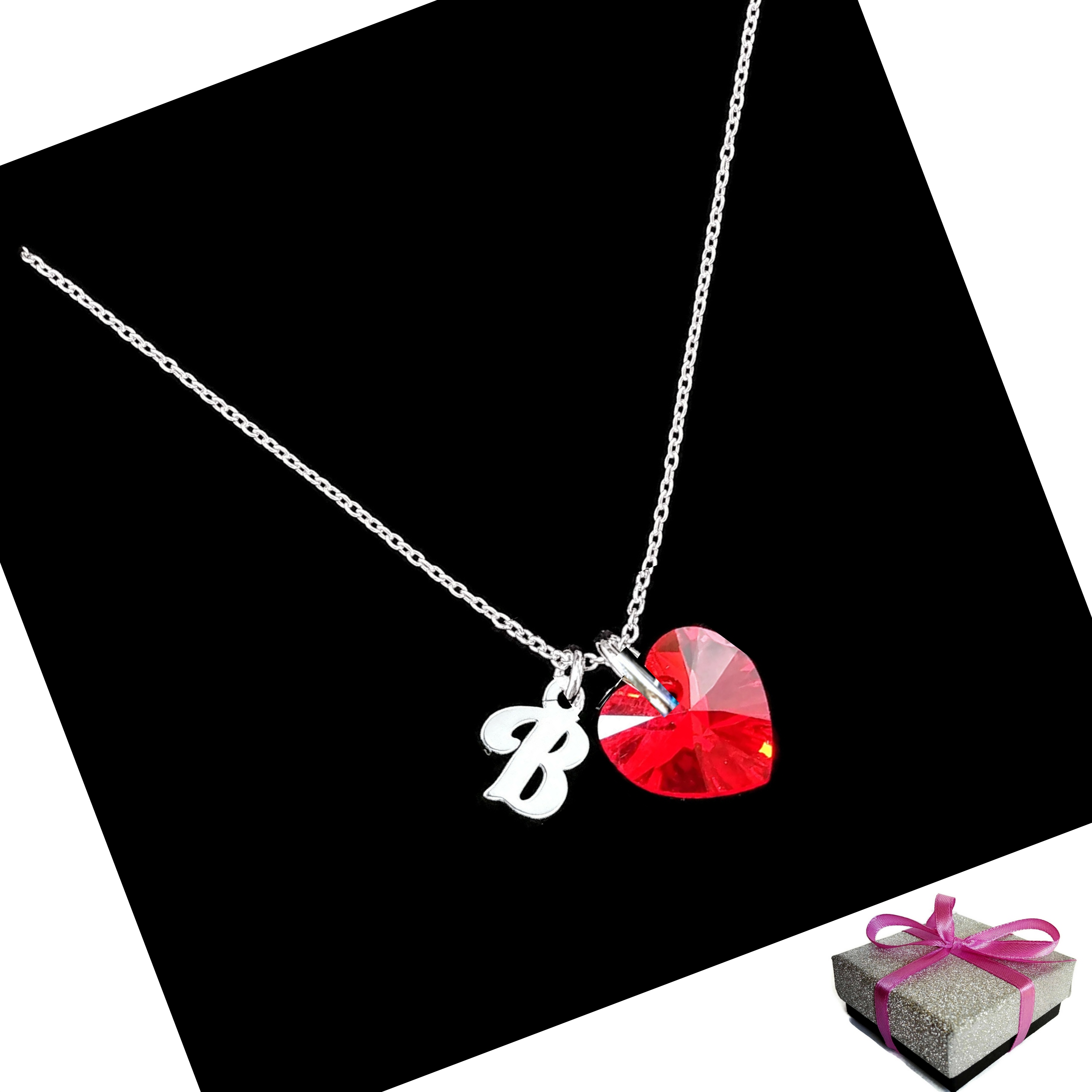 

Naszyjnik Literka B Litera B + Swarovski Srebro