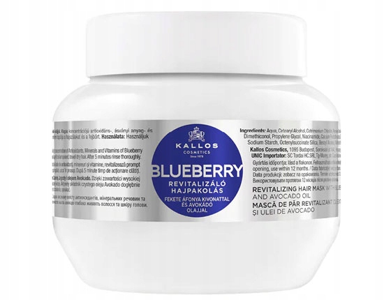 KALLOS KJMN MASKA REWITALIZUJĄCA JAGODA 275 ml
