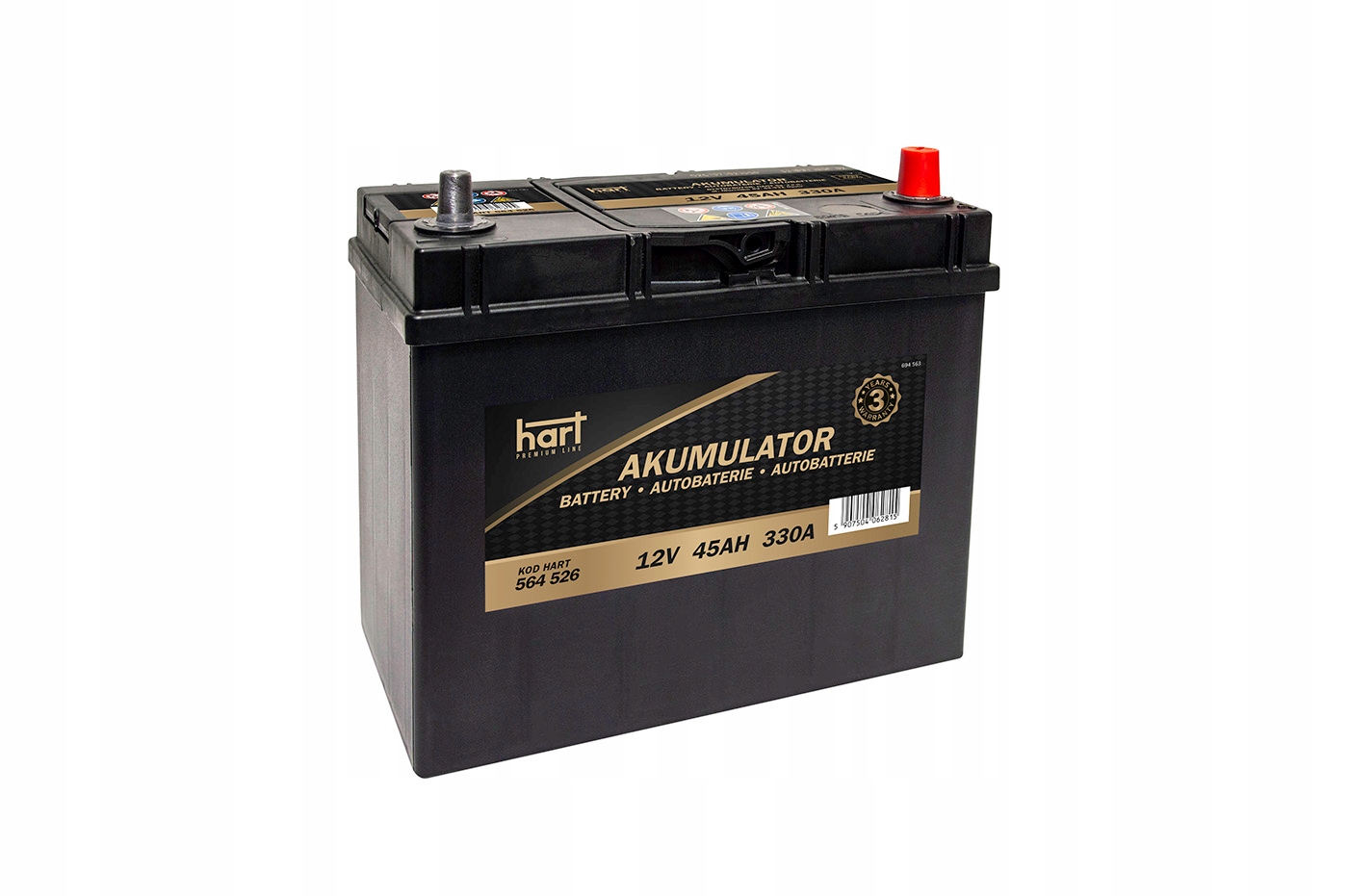 Akumulátor 45AH 330A 238X129X227/P+