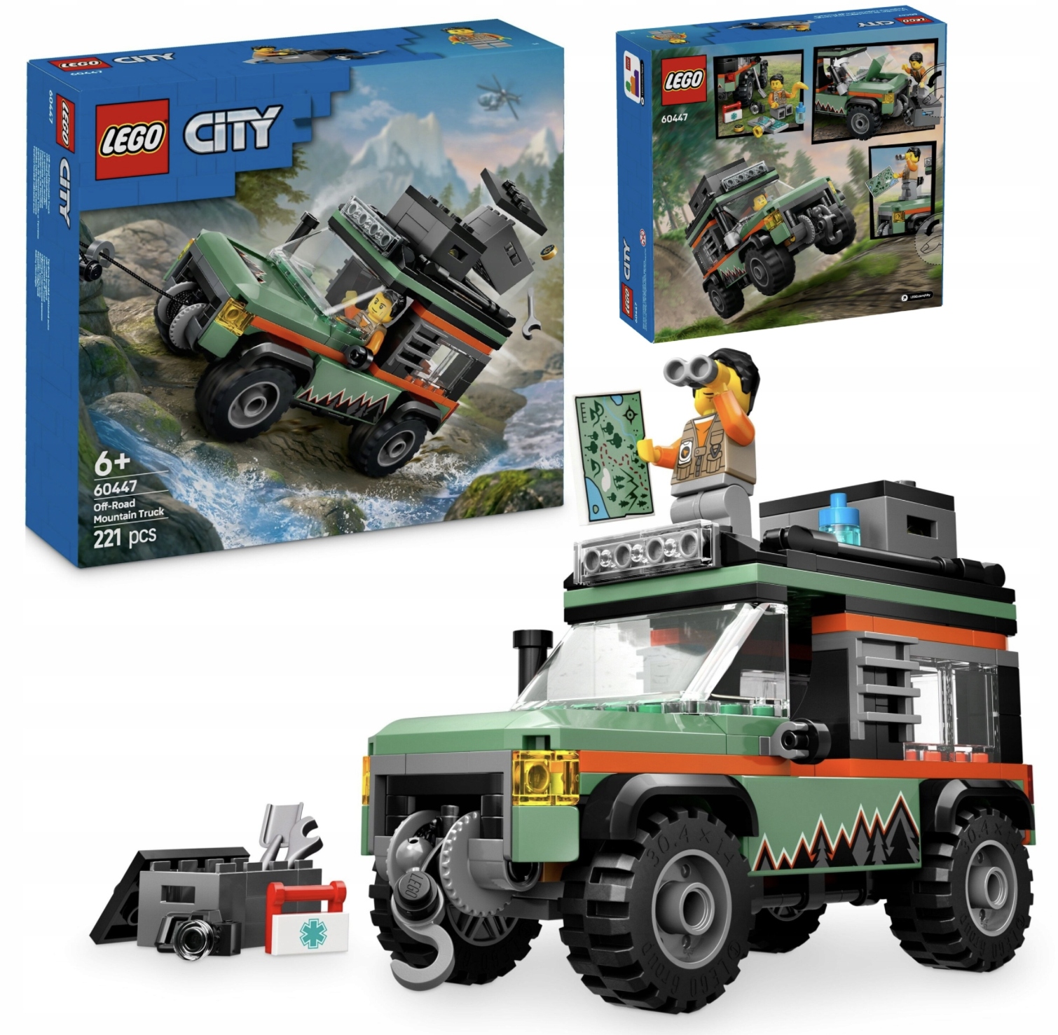 Lego City Górska Ciężarówka Terenowa Oryginalne Klocki Zestaw 6+