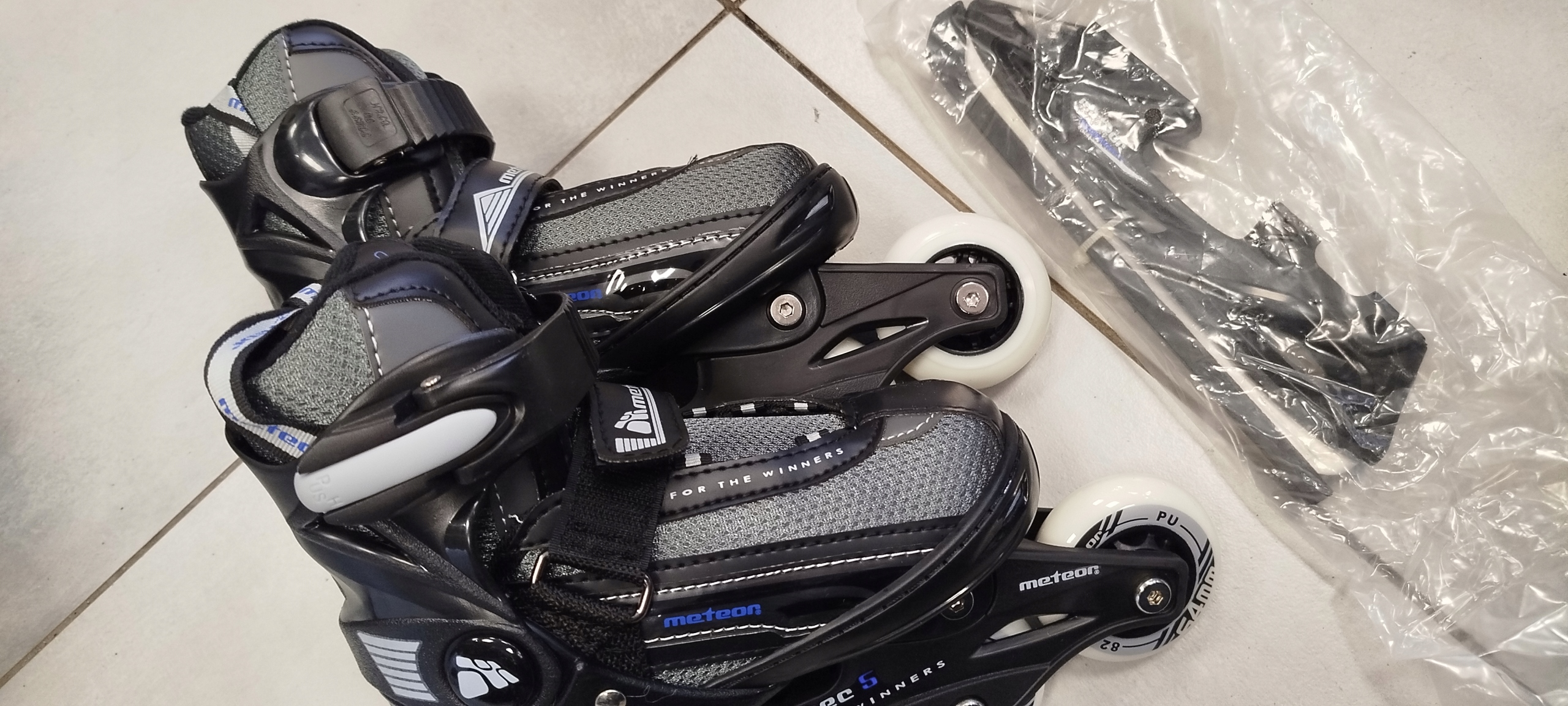 brusle 2v1 Meteor Flex Abec 5 velikosti 29-32