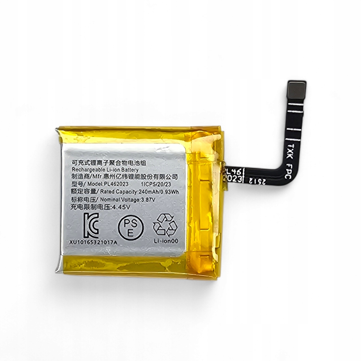 Bateria PL462023 do Huami Amazfit Gts 3 240 mAh (Li-ion, 3.87 V)