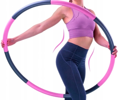 Hula Hoop Fitness Obruč Pro Cvičení Nastavitelná 1–1,5 Kg Trénink Břicha