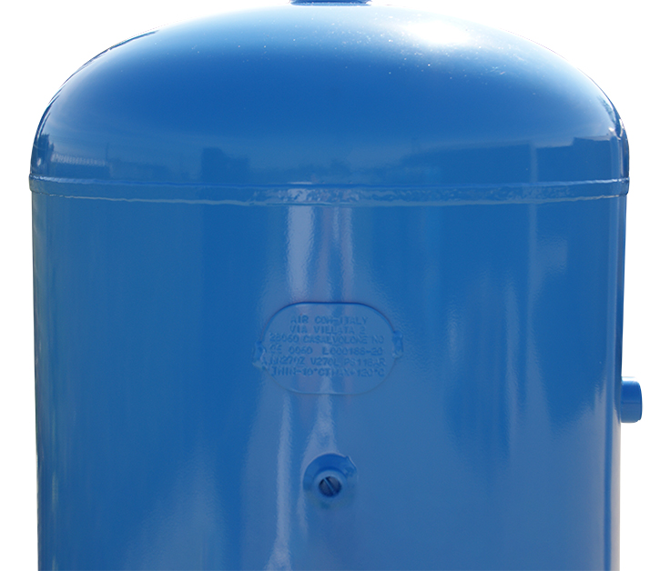 Zbiornik sprężonego powietrza 270 Litrów Armatura Kod producenta vec00795