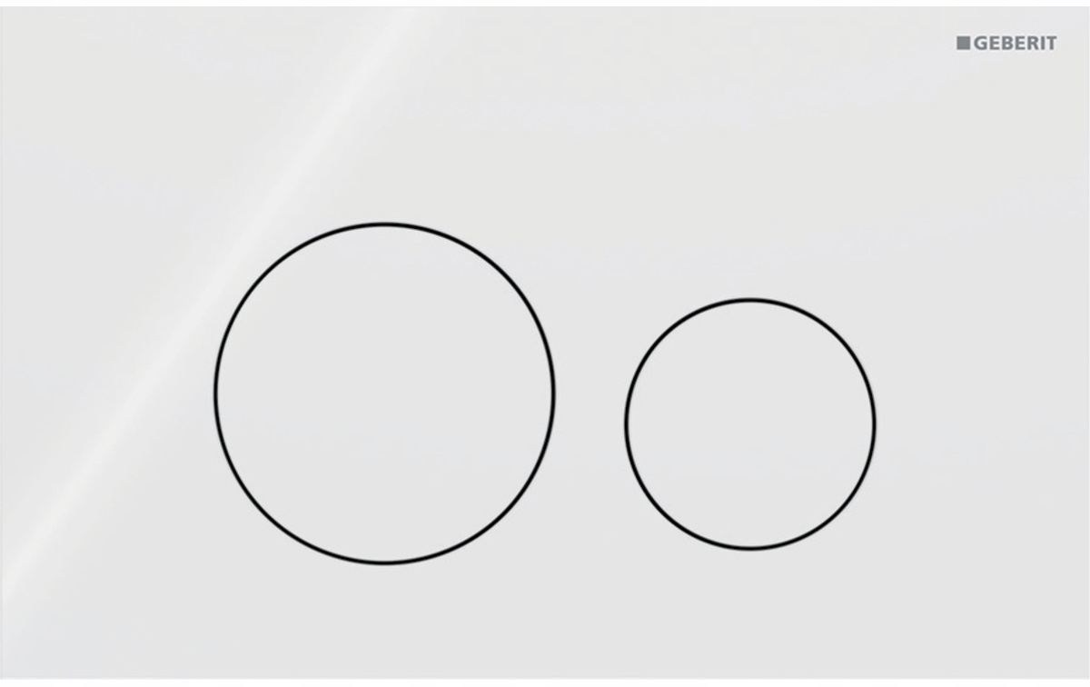 Geberit Splachovacie Tlačidlo SIGMA40, Biele