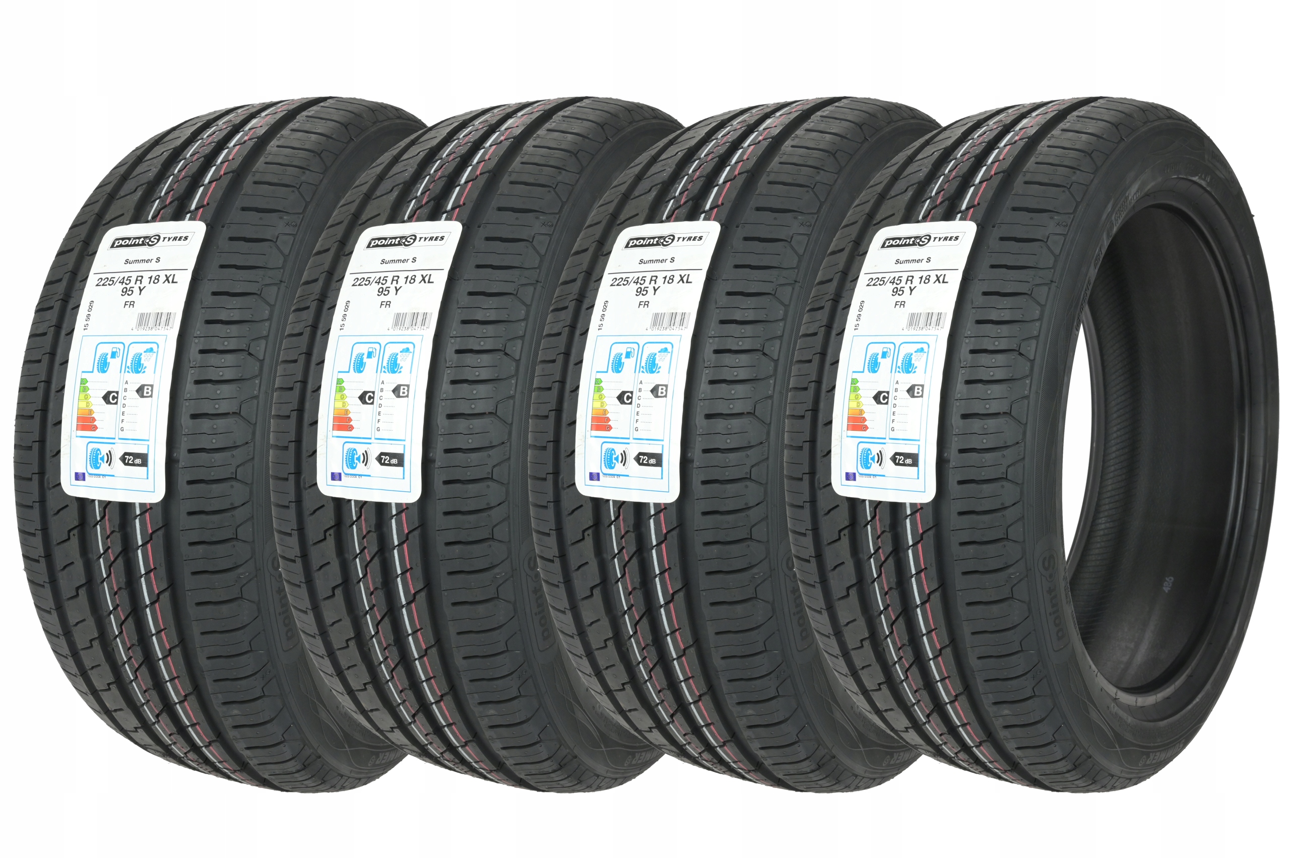 

4 x 225/45R18 XL 95Y Fr Summer S Point S Lato