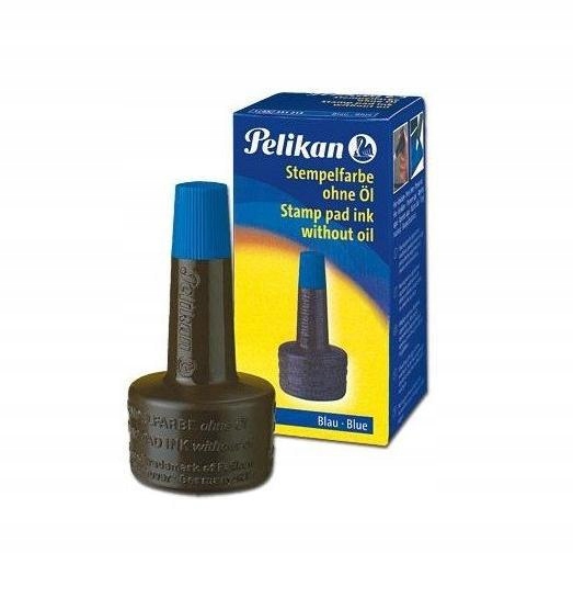 TUSZ DO STEMPLI 28ML NIEBIESKI, PELIKAN