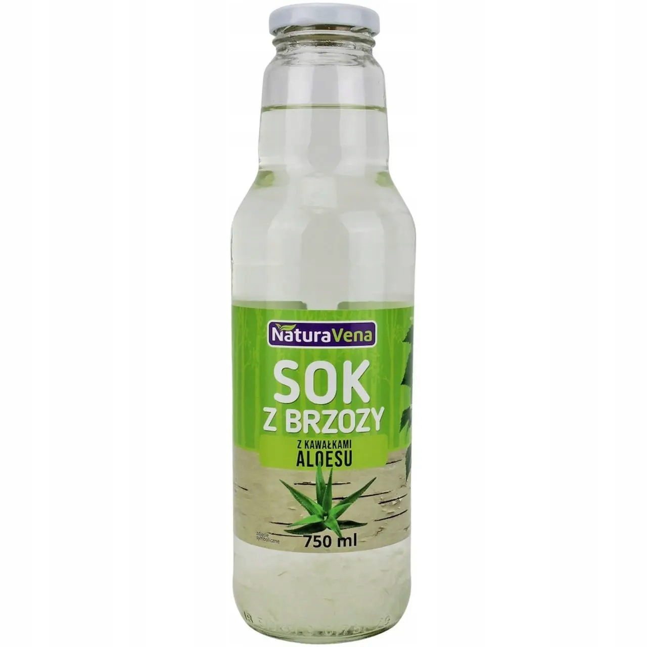 Březová Šťáva S Kousky Aloe Vera 750 ml Naturavena
