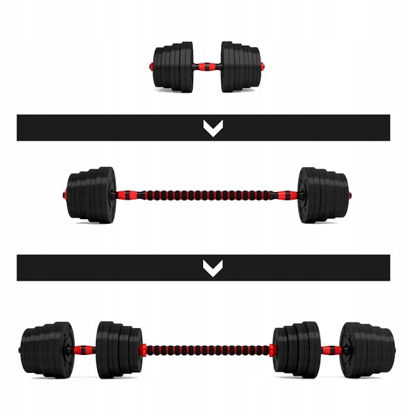 HANTLE REGULOWANE ZESTAW 2x15KG SZTANGA + GRYFY Kod producenta 5906067607716