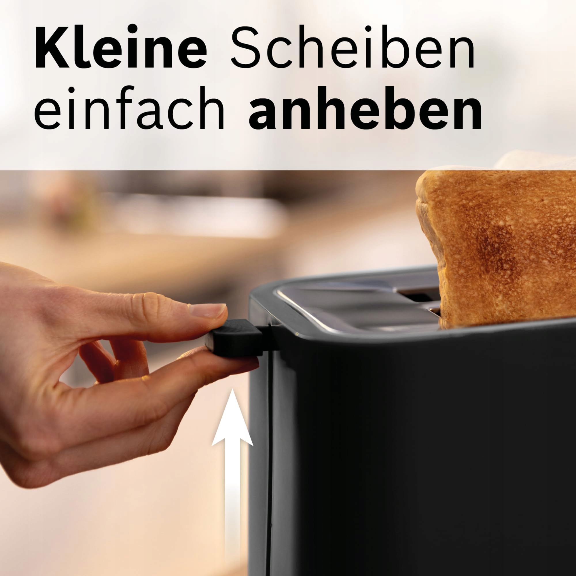 BOSCH Kompaktowy Toster MyMoment TAT3M123 Czarny 800W Z Funkcją Rozmrażania — miniatura 4