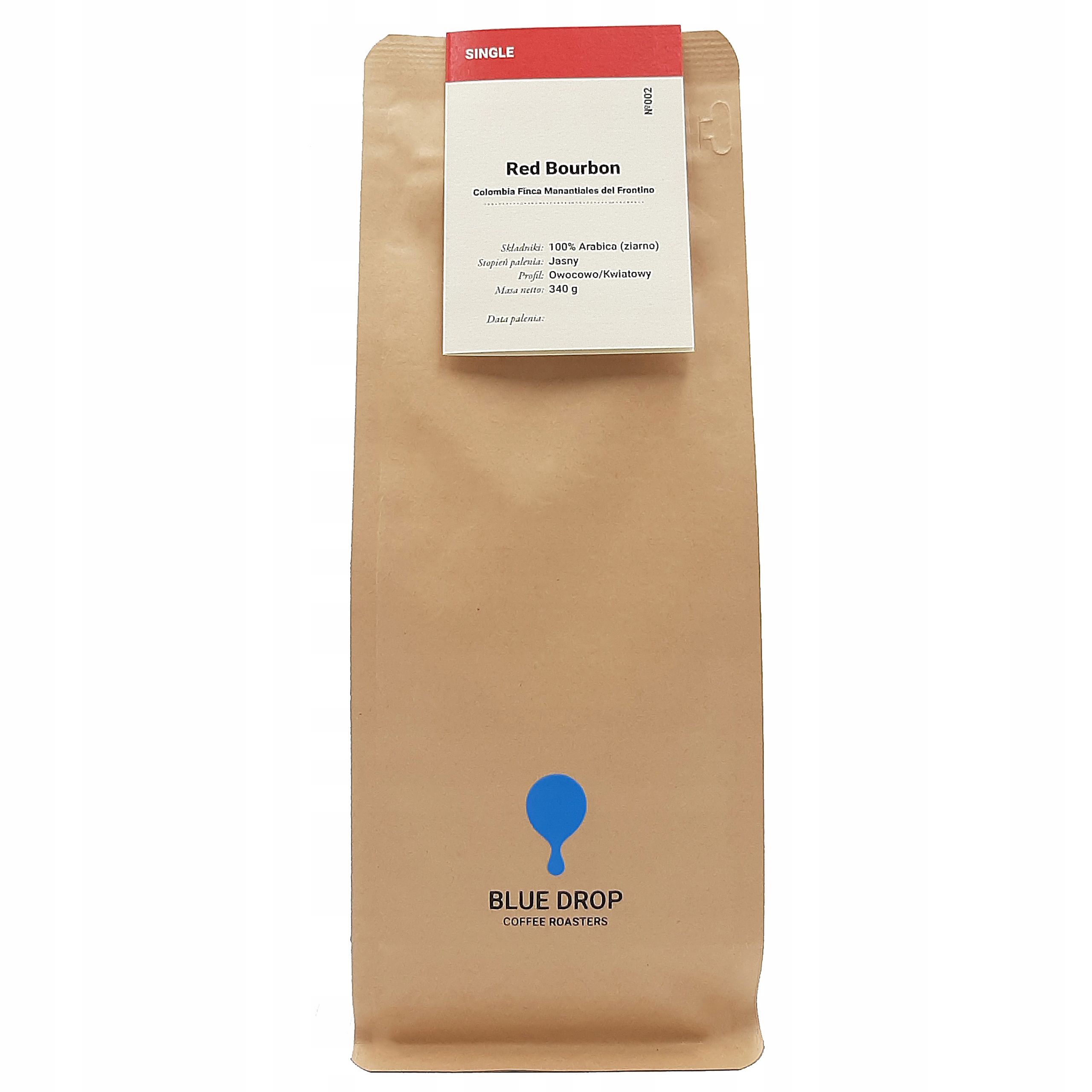Levně Káva zrnková Colombia Red Bourbon Blue Drop Drip 340 g