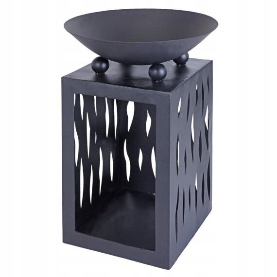 Progarden ohnisko záhradné oceľové so stojanom na drevo, priemer 45cm, výška