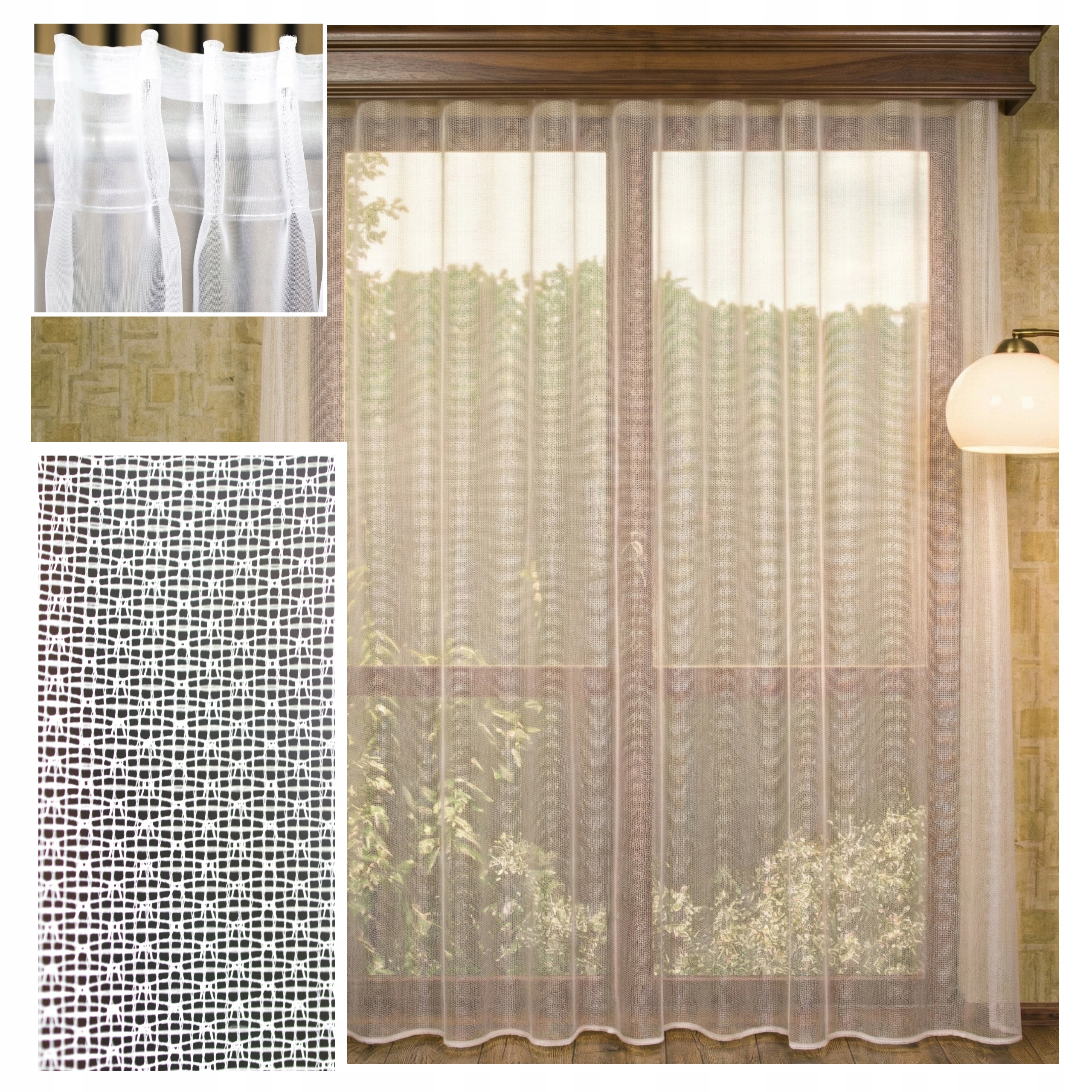 Záclona Žakár Záclona Josefa 800x140 Vintage Tunel Hotový Bez Žehlení