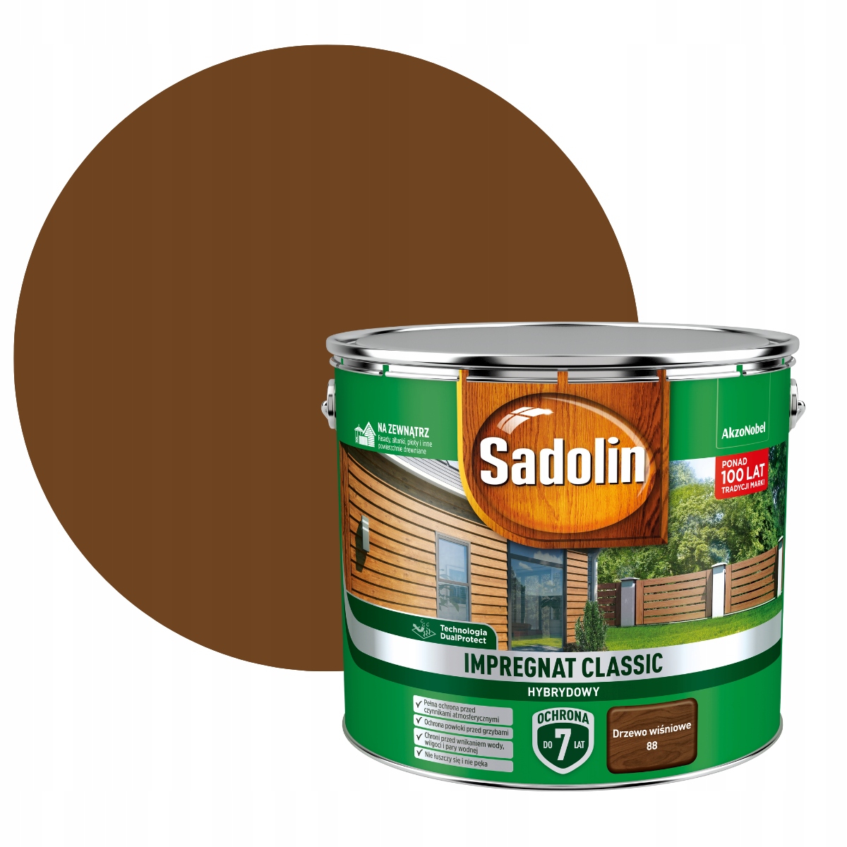 Sadolin Classic Impregnat 9L Drzewo Wiśniowe