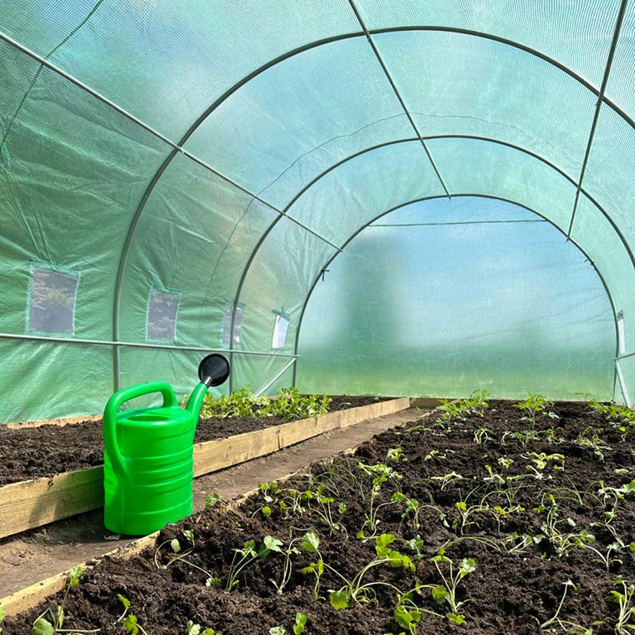 MOCNY TUNEL OGRODOWY FOLIOWY SZKLARNIA FOLIA NAMIOT UV 2x3x2m WIELOSEZONOWY Kolor zielony