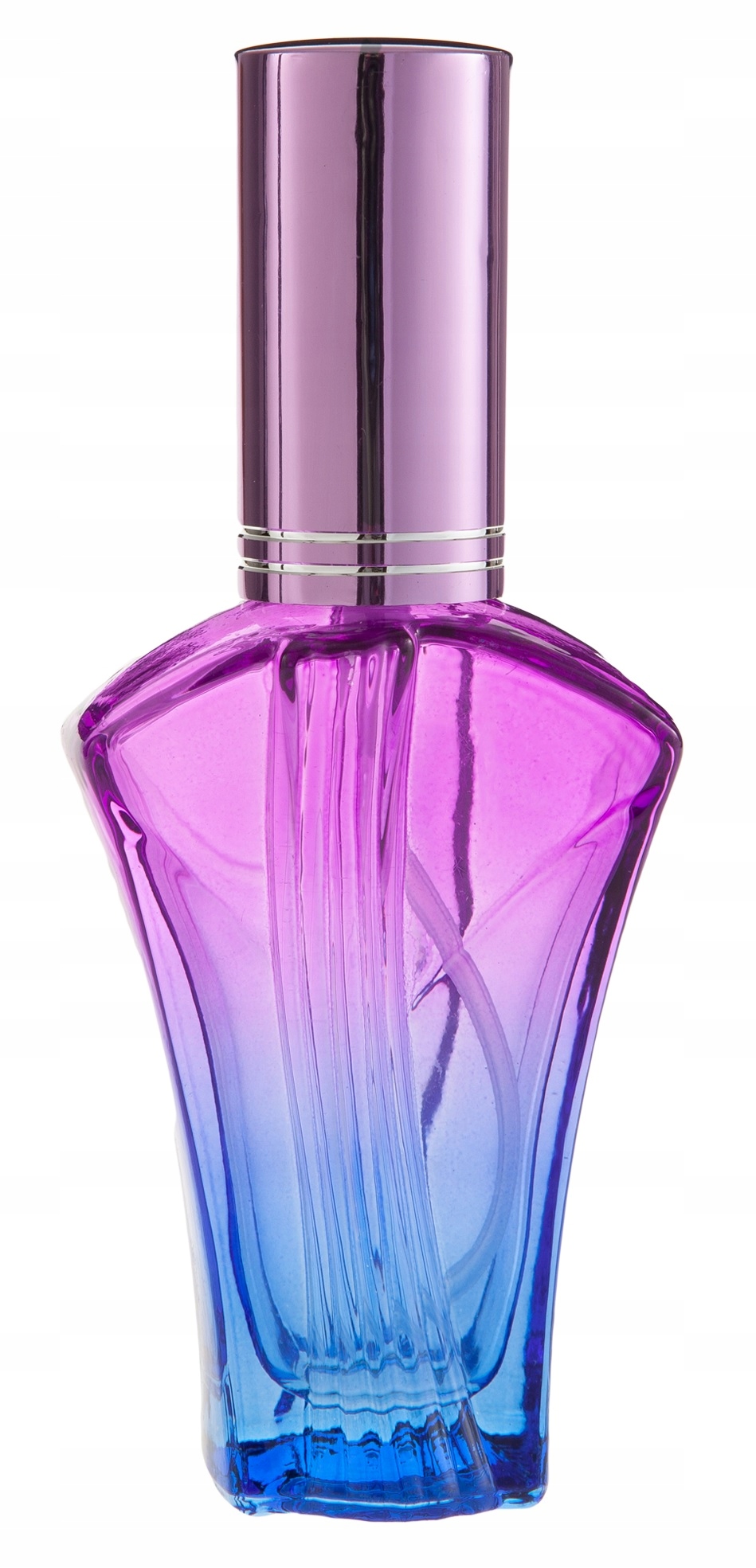 BUTELKA SZKLANA OZDOBNA NA PERFUMY ATOMIZER ALUMINIUM - 35 ML!