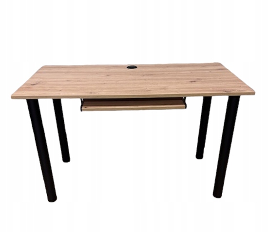 Psací Stůl Se Zásuvkou 120X60CM kulaté nohy Gtv průchodka různé barvy