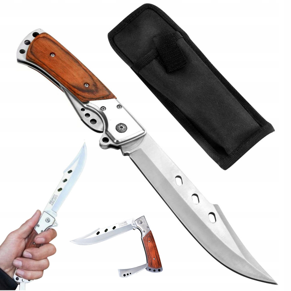 Nóż Taktyczny Scyzoryk Polowanie Wojskowy Survival Na Grzyby Składany 14cm