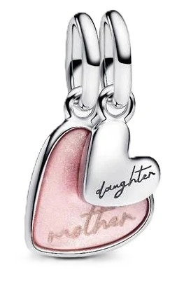 Přívěsek Pandora 793766C01 Přívěsek Maminka A Dcera Stříbrný