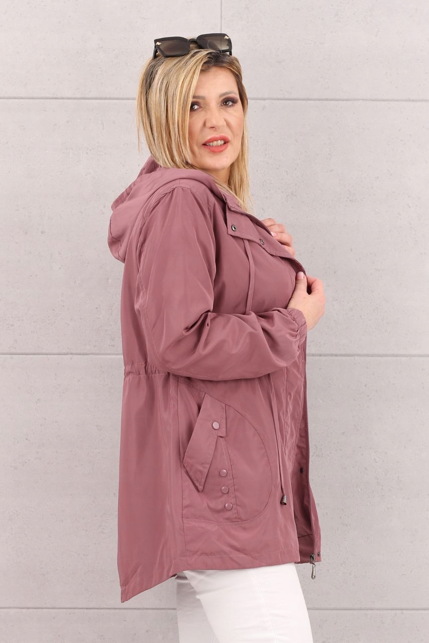 KURTKA DAMSKA PARKA CIENKA WIOSENNA PRZEJŚCIOWA Z KAPTUREM ROZMIARY Marka FEMIMODA