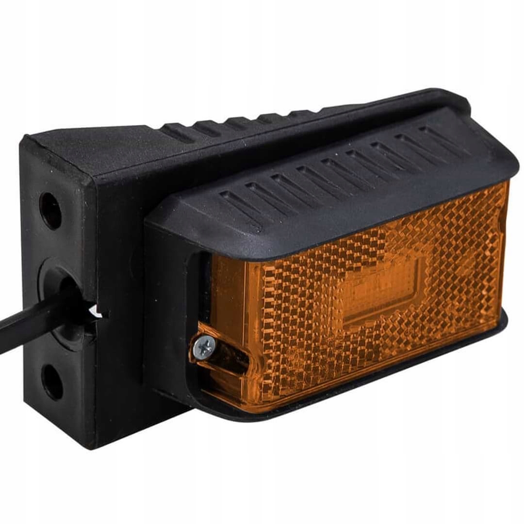 Lampa obrysowa LED żółta DPT15 z uchwytem i kablem