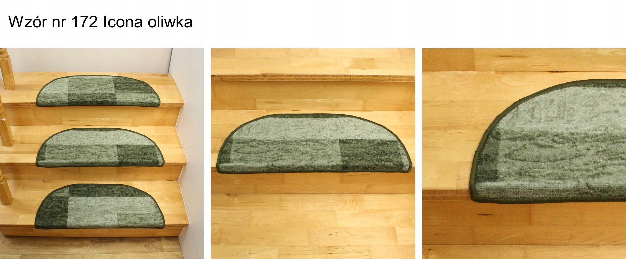 NAKŁADKI CHODNIKI na schody 15 WZORÓW BRĄZ BEŻ SZARY OLIWKA Długość 65 cm