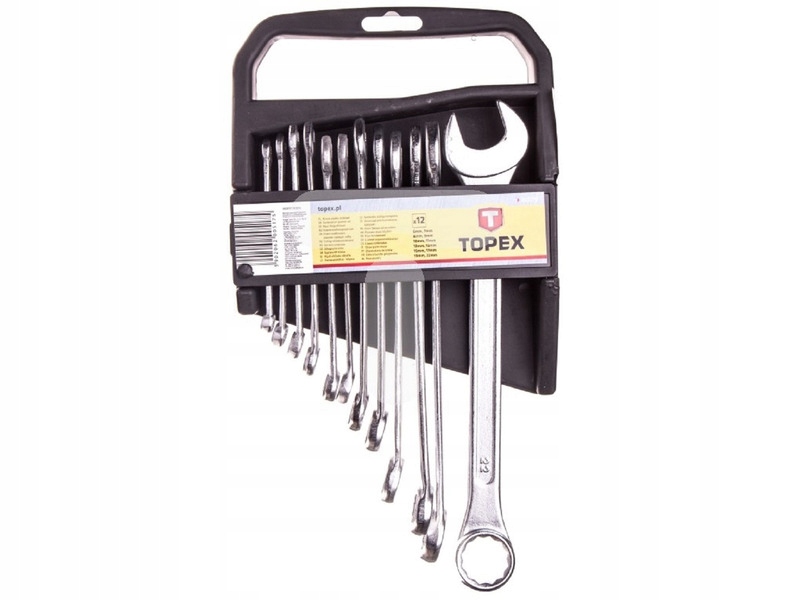 Klucze płasko-oczkowe Topex 35D375 (12 elementów)