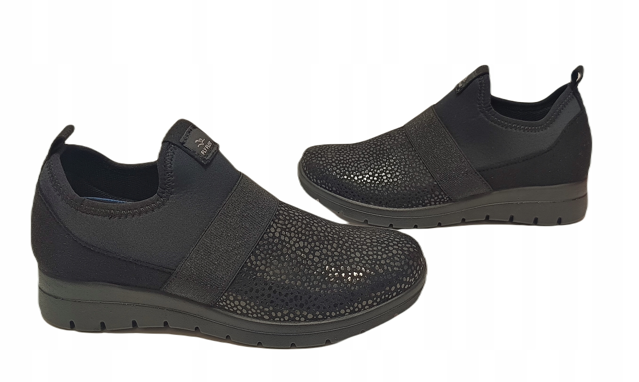 elastické polobotky materiál stretch Fly Flot 27T16CX černá r40