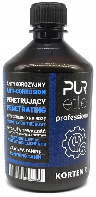 Preparat Antykorozyjny Korten-R Neutralizator Rdzy na Rdzę 500ml Stan opakowania oryginalne