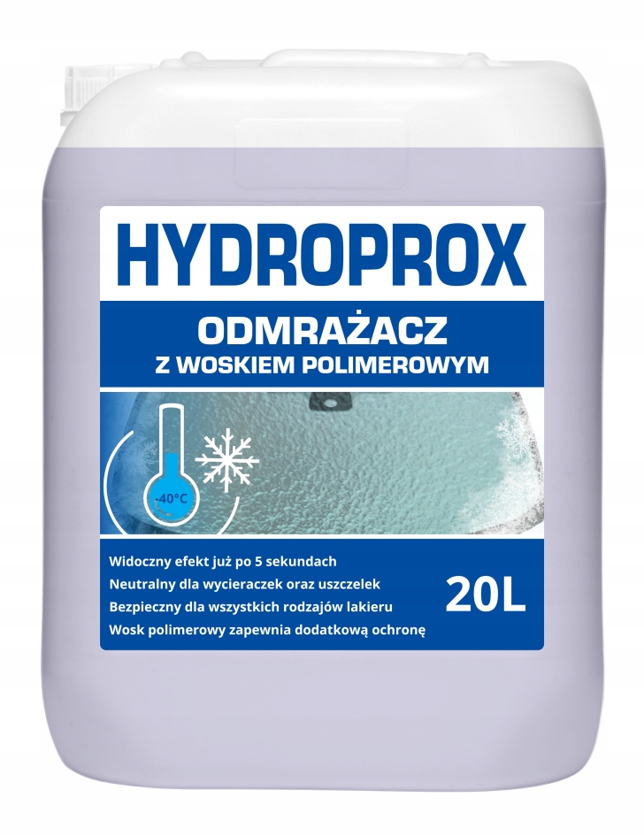 ODMRAŻACZ DO SZYB Z WOSKIEM POLIMEROWYM HYDROPROX -40°C 20L