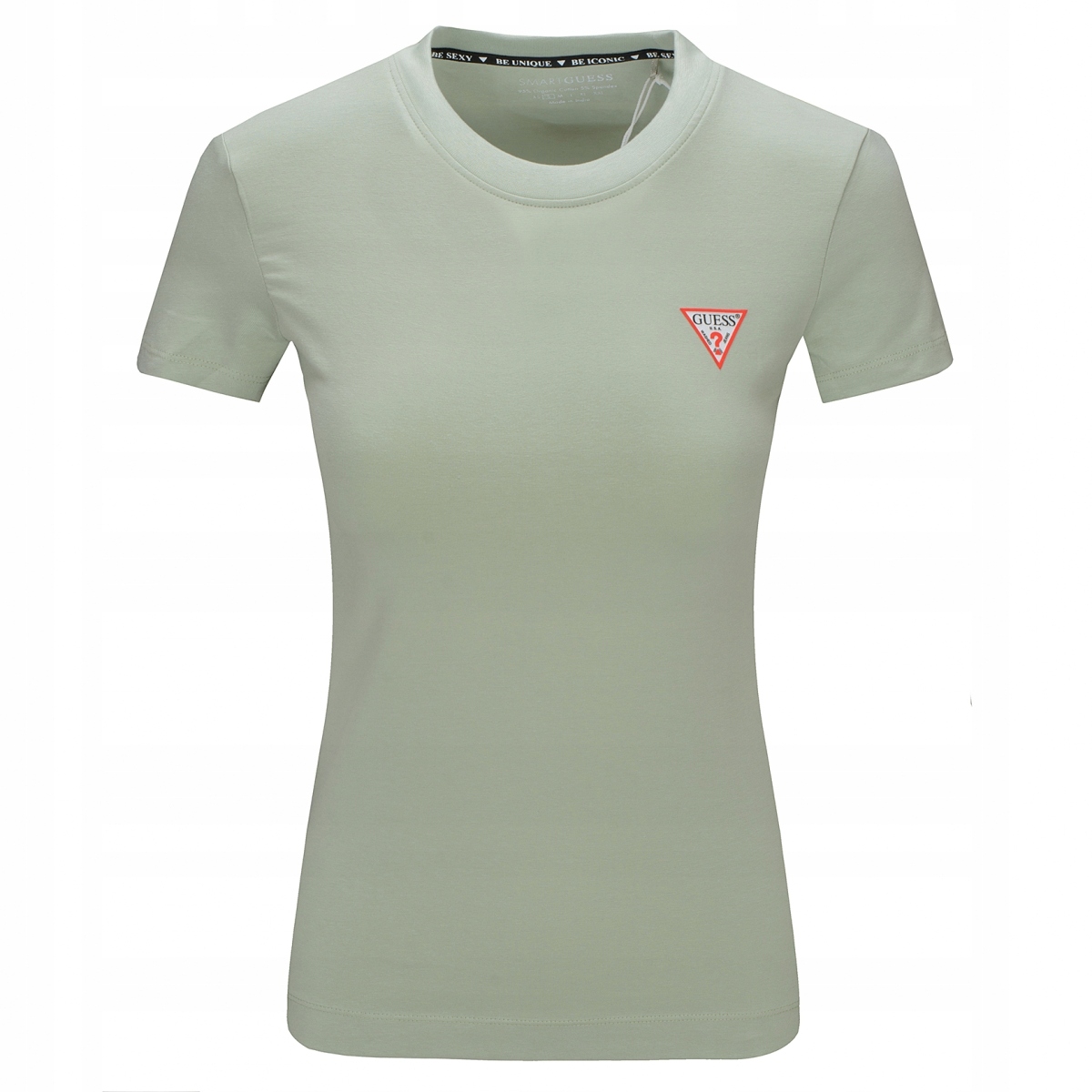 

Guess t-shirt koszulka damska khaki crew-neck S