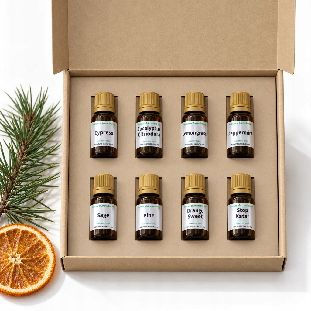 Zestaw olejków eterycznych Sauna Pachnąca Apteczka relaksujący 8x5 ml