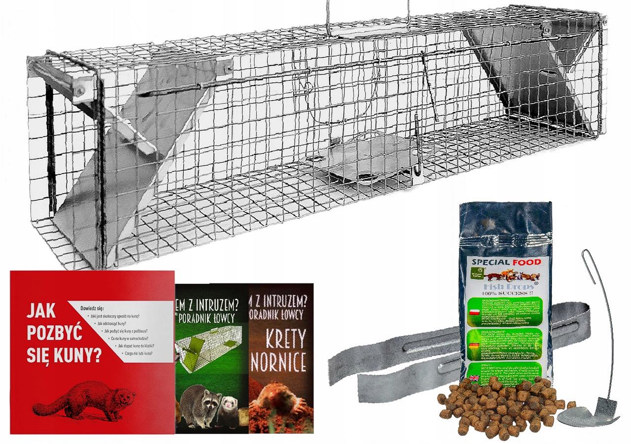 Pułapka Żywołowna Żywołapka Na Kuny Wydry Lisy Łaski Norki Łapka 102x20x27